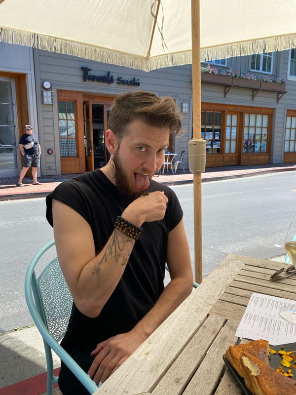 Cross-Dressing Transsexual Does Bump of Caviar